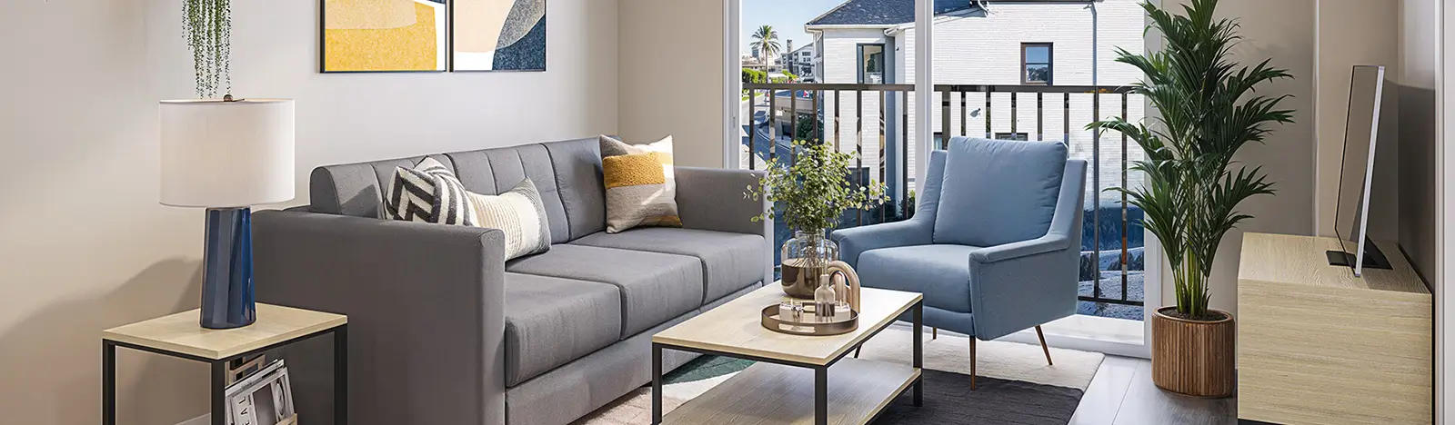 decorated living room