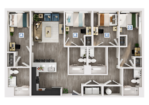 Downing 1 Floor plan