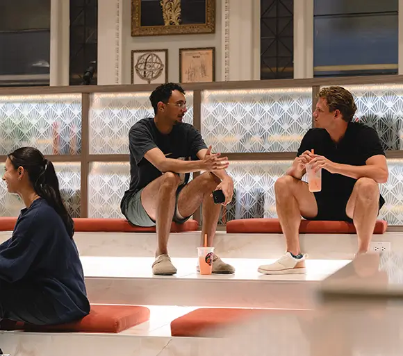residents in clubroom